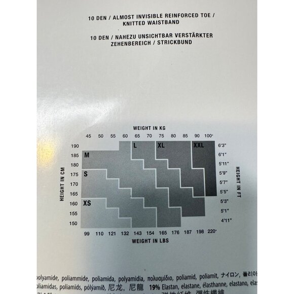 Waldorf Individual 10 Tights Size Small Caramel Ultra Sheer Mat Look NWB $80 - Picture 3 of 6